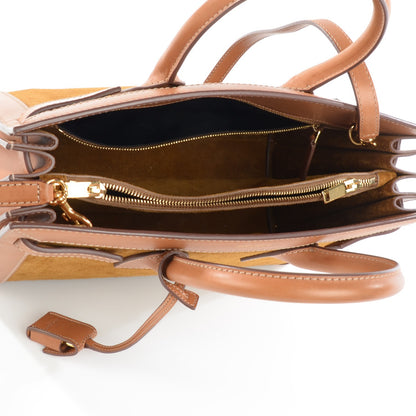 Saint Laurent Suede Small Sac de Jour Carryall Light Brown Cognac 5 of 8