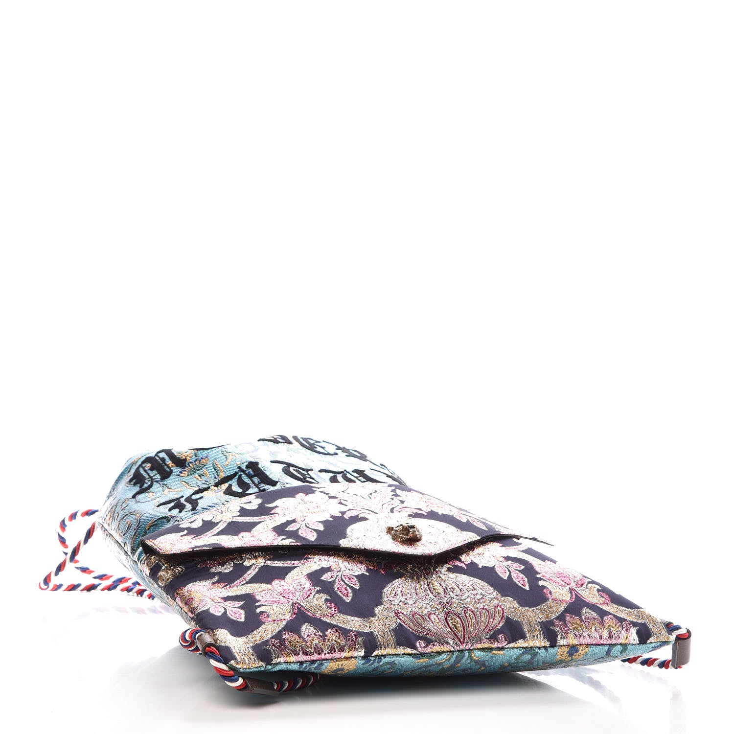 Gucci Brocade Embroidered Drawstring Backpack Multicolor 4 of 11