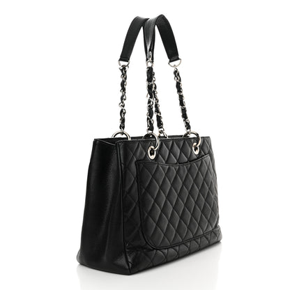 Chanel Caviar Quilted Grand Shopping Tote GST Black 3 of 13