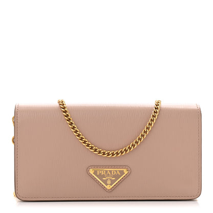 Prada Vitello Move Triangle Logo Miniborse Cipria 1 of 11