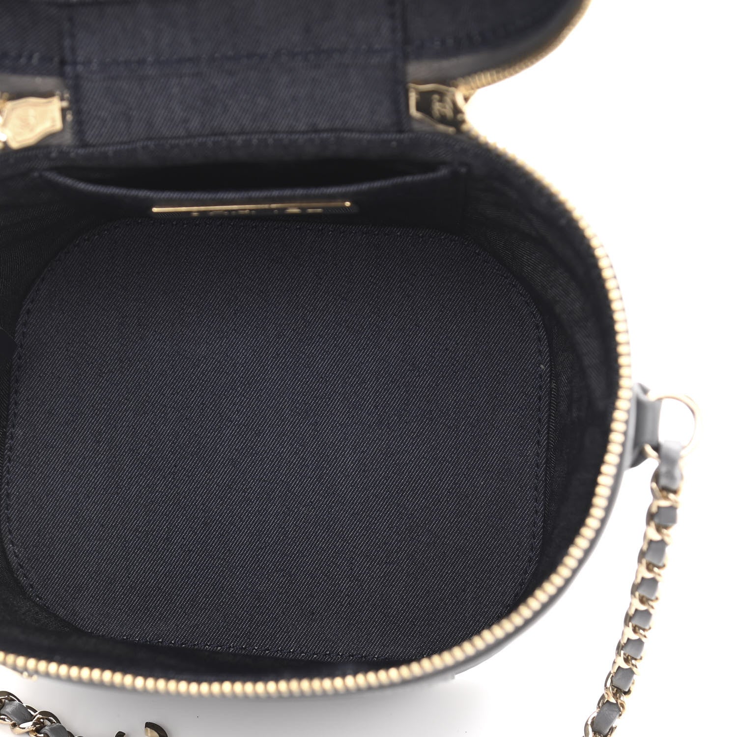 Chanel Lambskin Timeless Vanity Cosmetic Case Grey 5 of 11