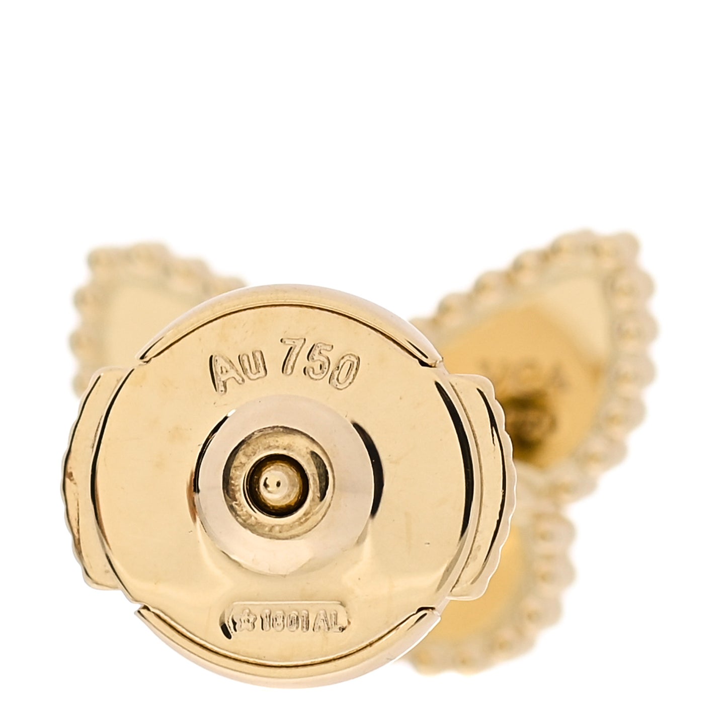 18K Yellow Gold Mother of Pearl Sweet Alhambra Butterfly Earrings