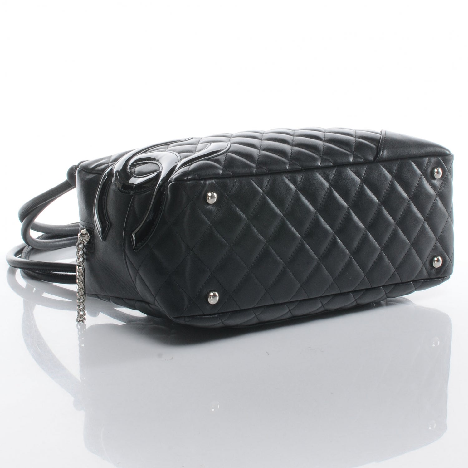 Chanel Calfskin Quilted Large Cambon Bowler Black 4 of 8
