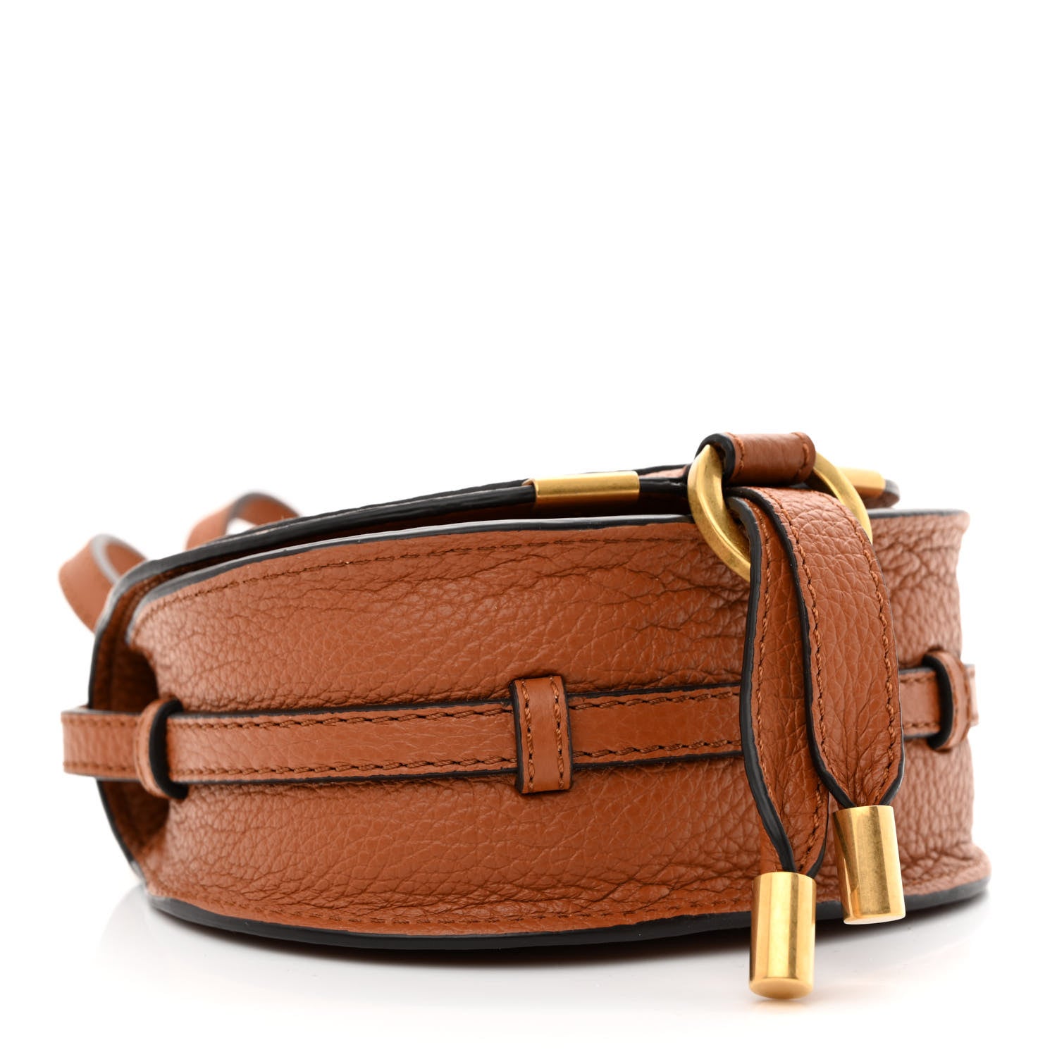 Chloe Calfskin Nano Marcie Saddle Bag Tan 3 of 11