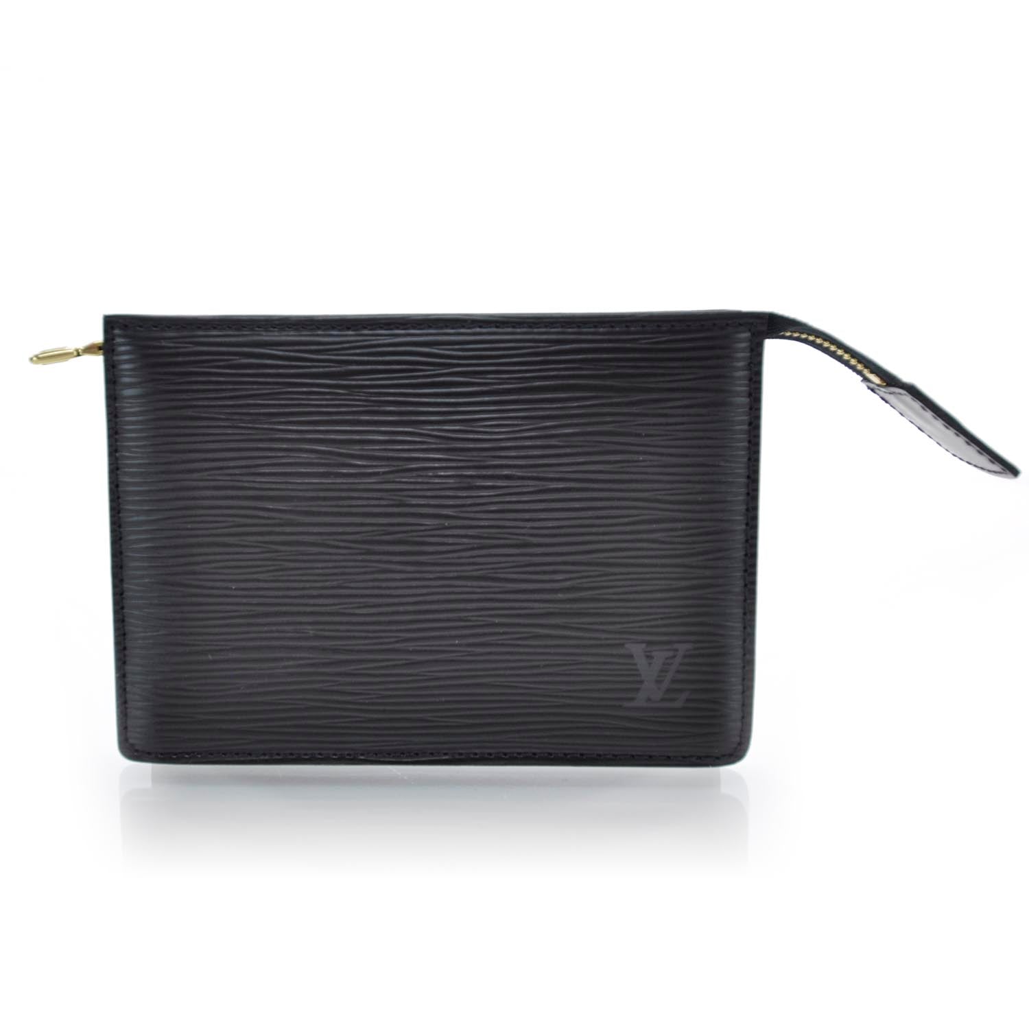 Louis Vuitton Epi Pochette Poche Cosmetic Bag Black 1 of 7