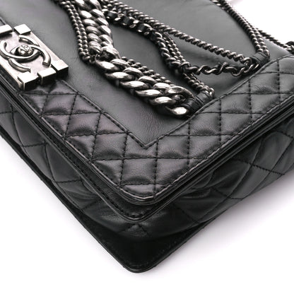 Chanel Calfskin Enchained Medium Boy Flap Black 11 of 11