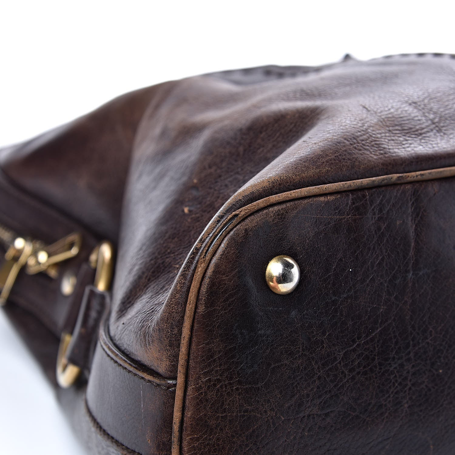 Saint Laurent Calfskin Oversized Muse Brown 10 of 25