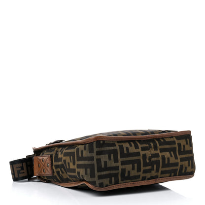 Fendi Zucca Vitello Patchwork Messenger Bag Tobacco Sabbia 4 of 17