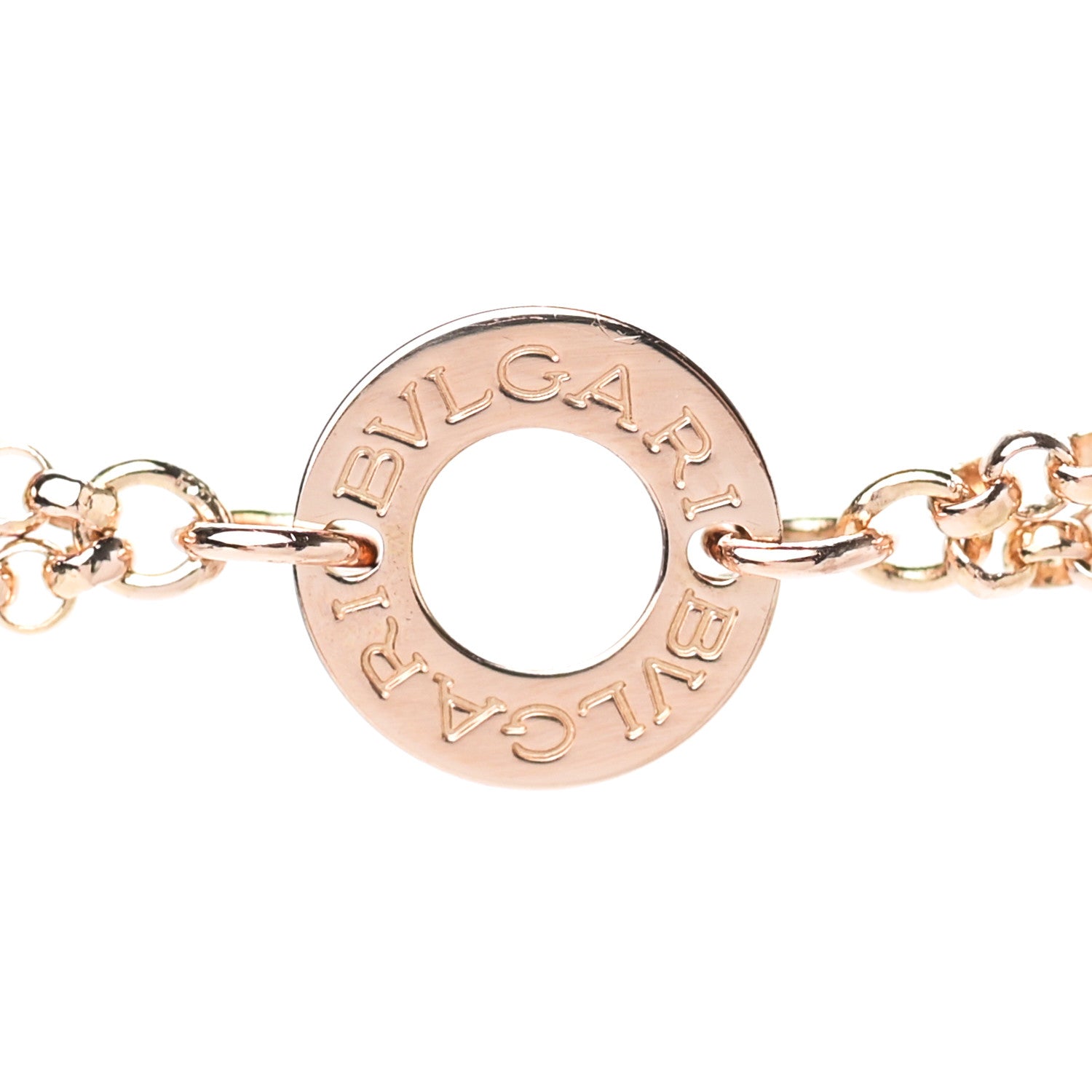 Bulgari 18K Rose Gold Diamond Mother of Pearl Gelati Necklace 5 of 10