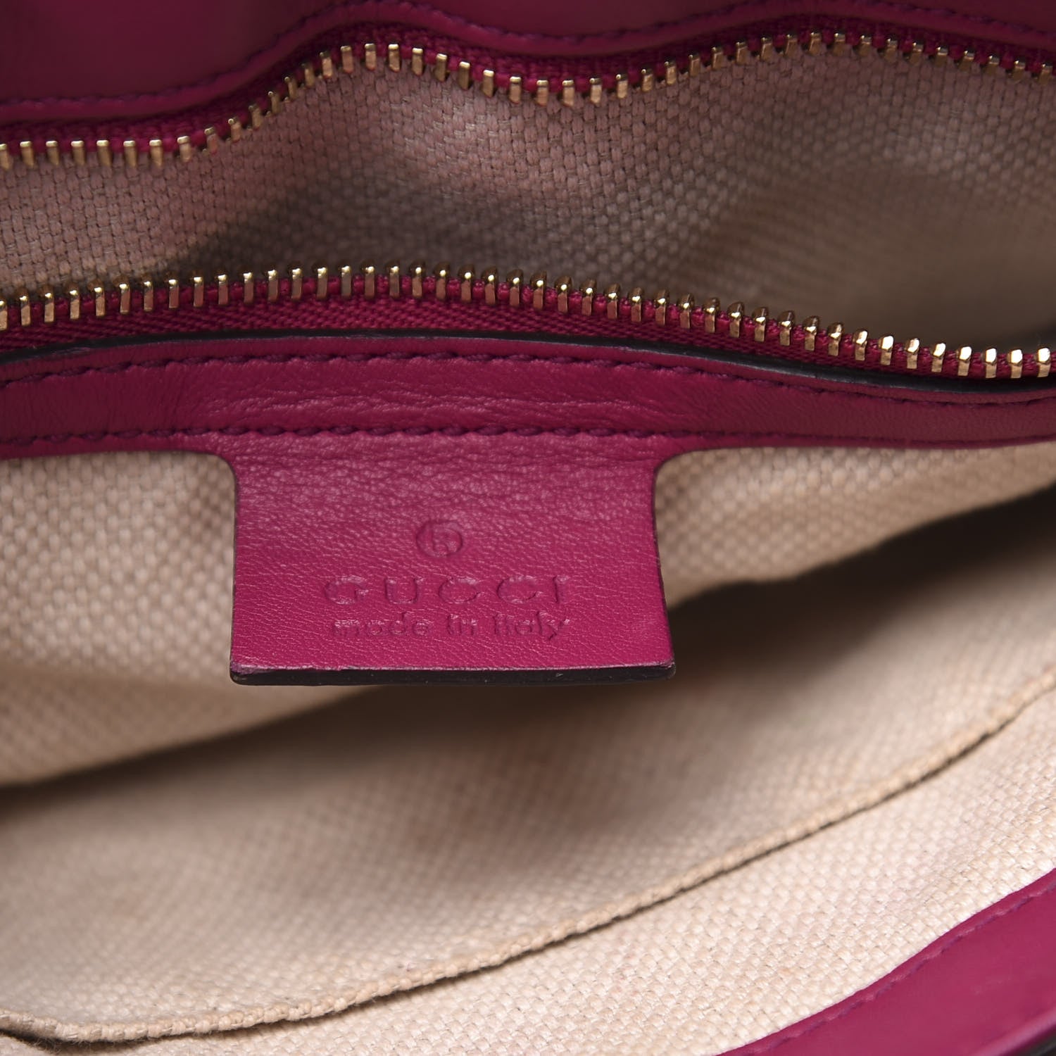 Gucci Patent Medium Soho Flap Crossbody Bright Bougainvillea 5 of 12