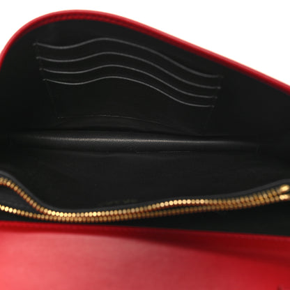 Prada Saffiano City Calfskin Chain Wallet Red 6 of 11