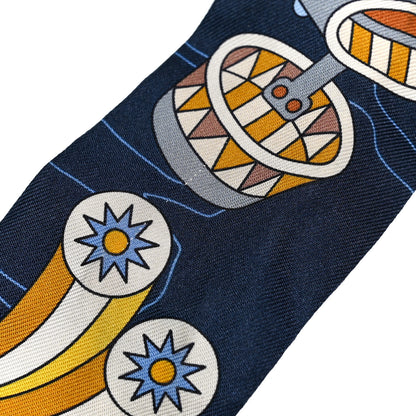 Hermes Silk Odyssey Twilly Marine Gold Ciel 5 of 5
