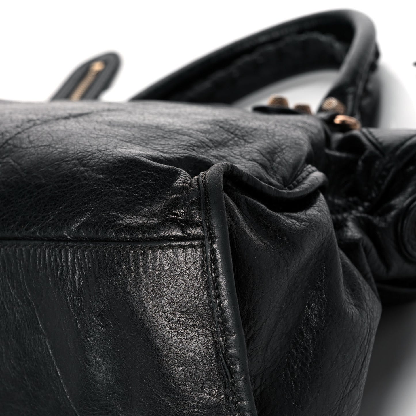 Agneau Giant 12 Rose Gold Hardware City Black