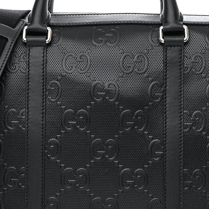 Gucci Calfskin GG Tennis Embossed Briefcase Black 8 of 11