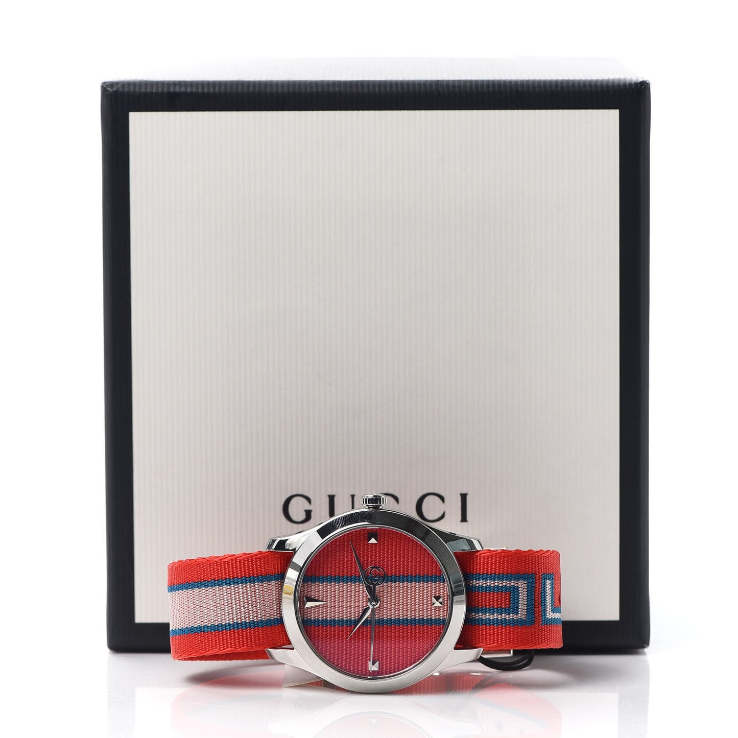 Stainless Steel Nylon 38mm G-Timeless Web Quartz Watch Red
