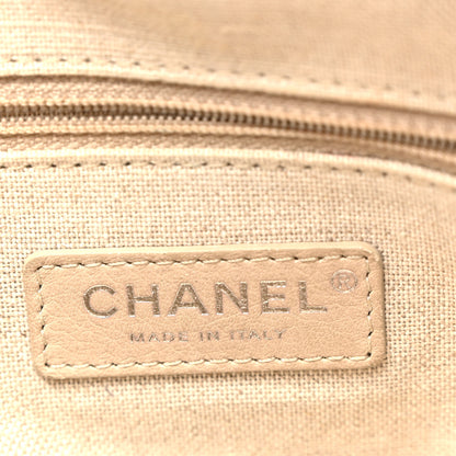 Chanel Mixed Fibers Deauville Bowling Bag Black 6 of 11