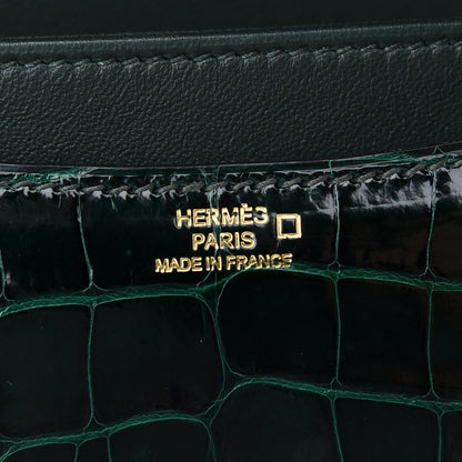 Hermes Shiny Alligator Constance 18 Vert Fonce 6 of 10