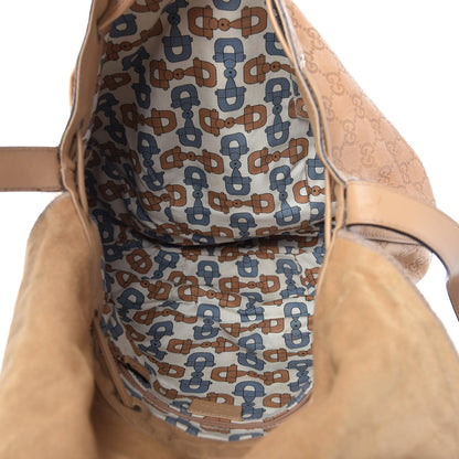 Gucci Guccissima Tribeca Messenger Bag Beige 5 of 10