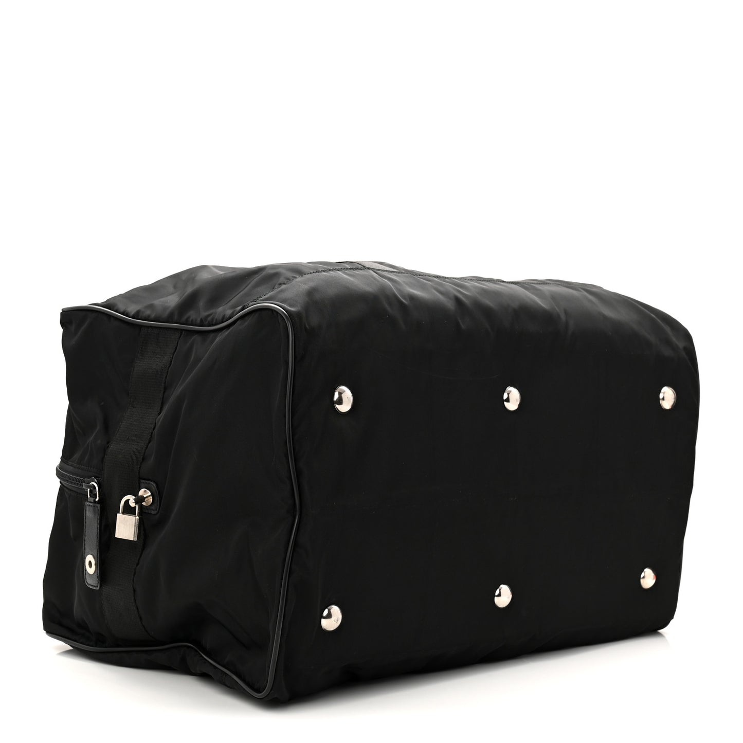 Tessuto Nylon Saffiano Carry On Travel Bag Black