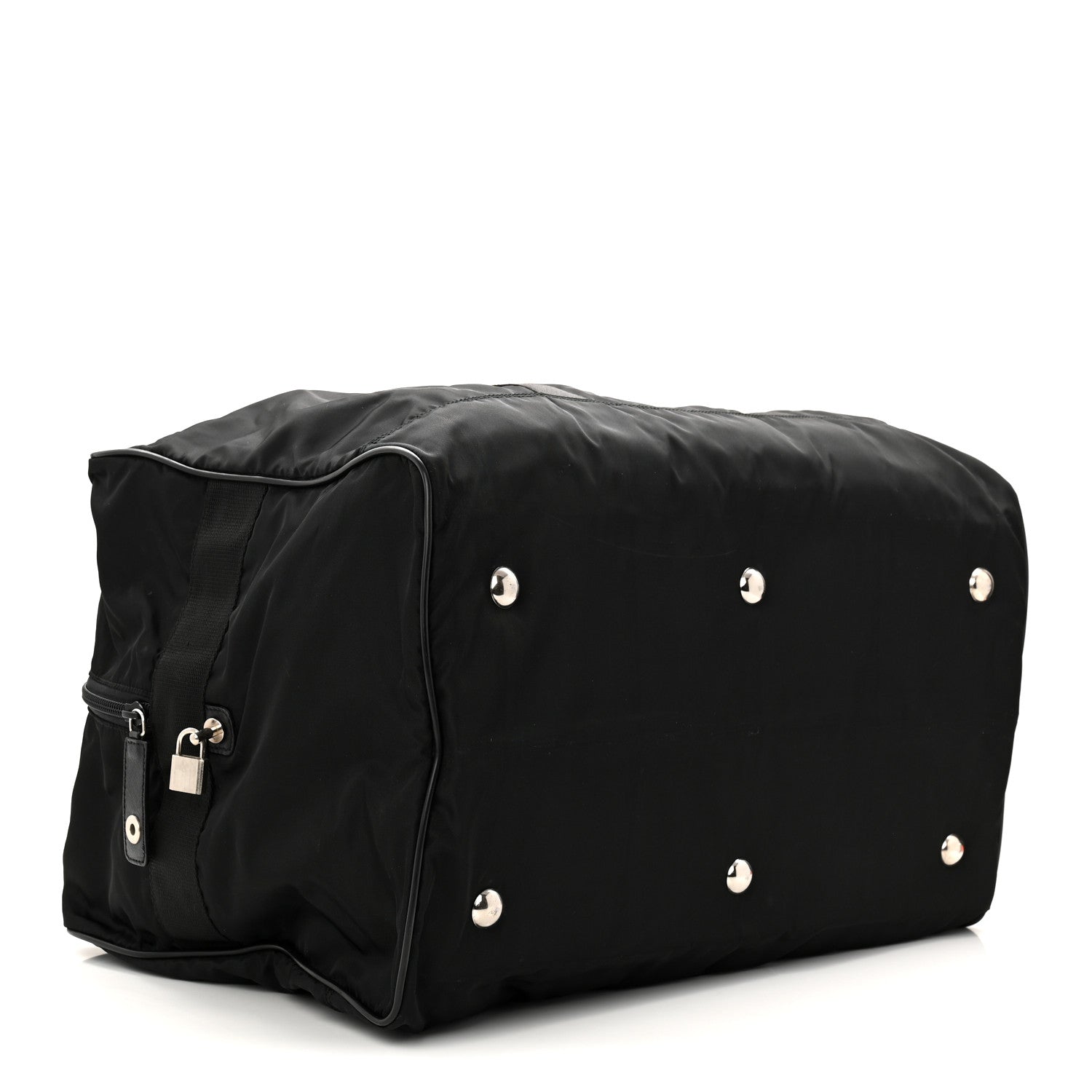 Prada Tessuto Nylon Saffiano Carry On Travel Bag Black 3 of 10