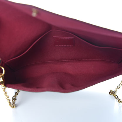Louis Vuitton Monogram Pochette Felicie Chain Wallet Fuchsia 7 of 10