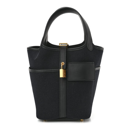 Hermes Toile Goeland Swift Cargo Picotin Lock 18 Black 1 of 10