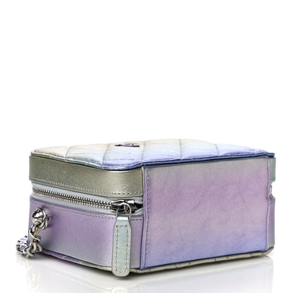 Chanel Metallic Gradient Calfskin Quilted Camera Case Blue Yellow Purple 5 of 16