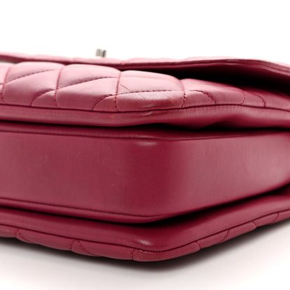 Chanel Lambskin Quilted Medium Trendy CC Flap Dual Handle Bag Dark Pink 10 of 11