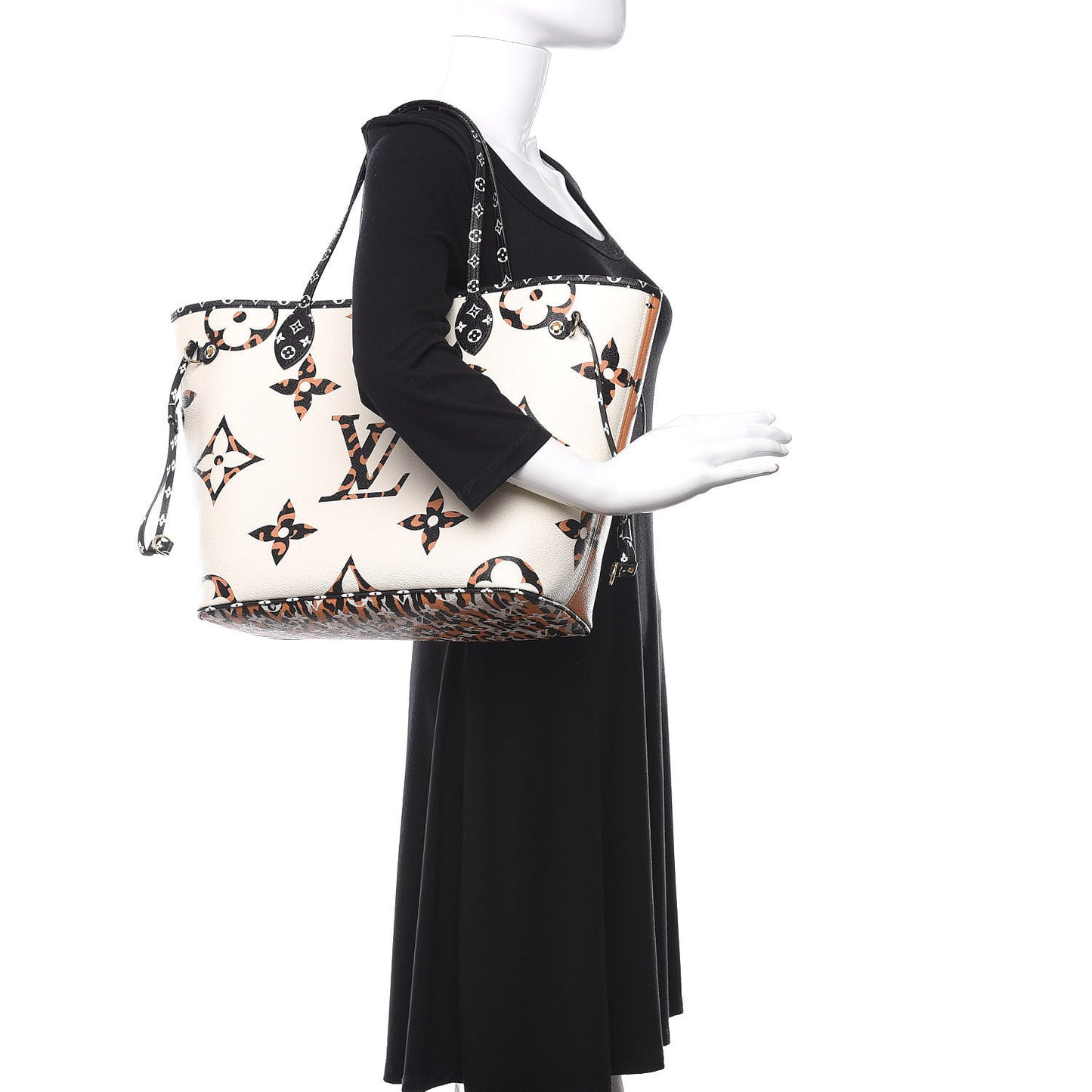 Monogram Giant Jungle Neverfull MM Ivory