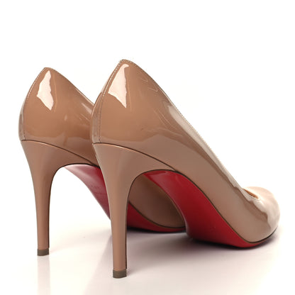 Christian Louboutin Patent Simple 70 Pumps 41.5 Nude 4 of 8