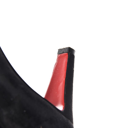 Christian Louboutin Veau Velours Alta Top 70 Over The Knee Boots 39 Black 11 of 15
