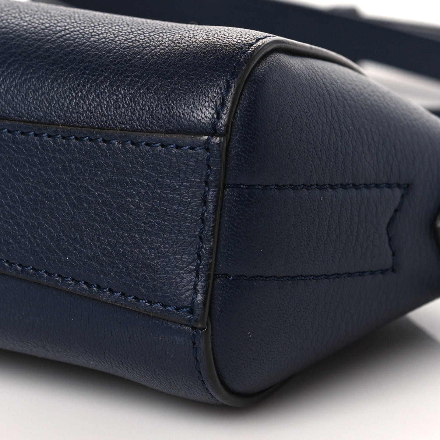 Sugar Goatskin Nano Antigona Midnight Blue