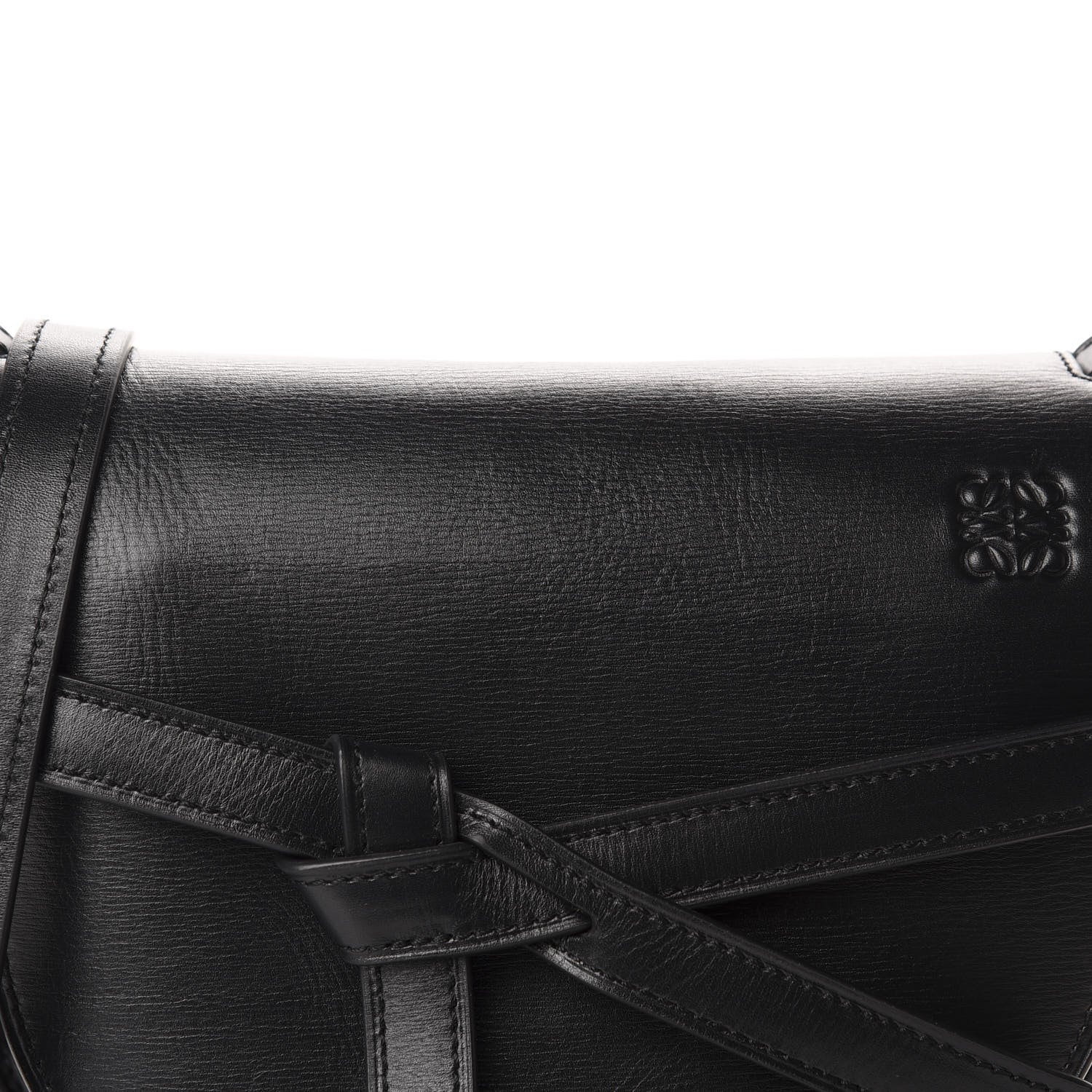 Loewe Calfskin Small Metal Gate Crossbody Bag Black 10 of 10