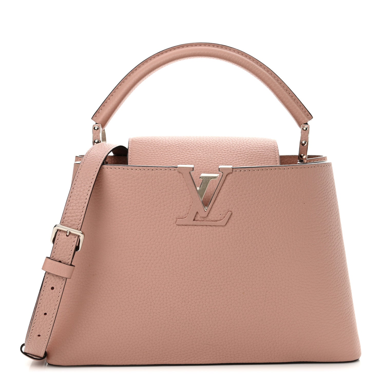 Louis Vuitton Taurillon Capucines PM Magnolia 1 of 10