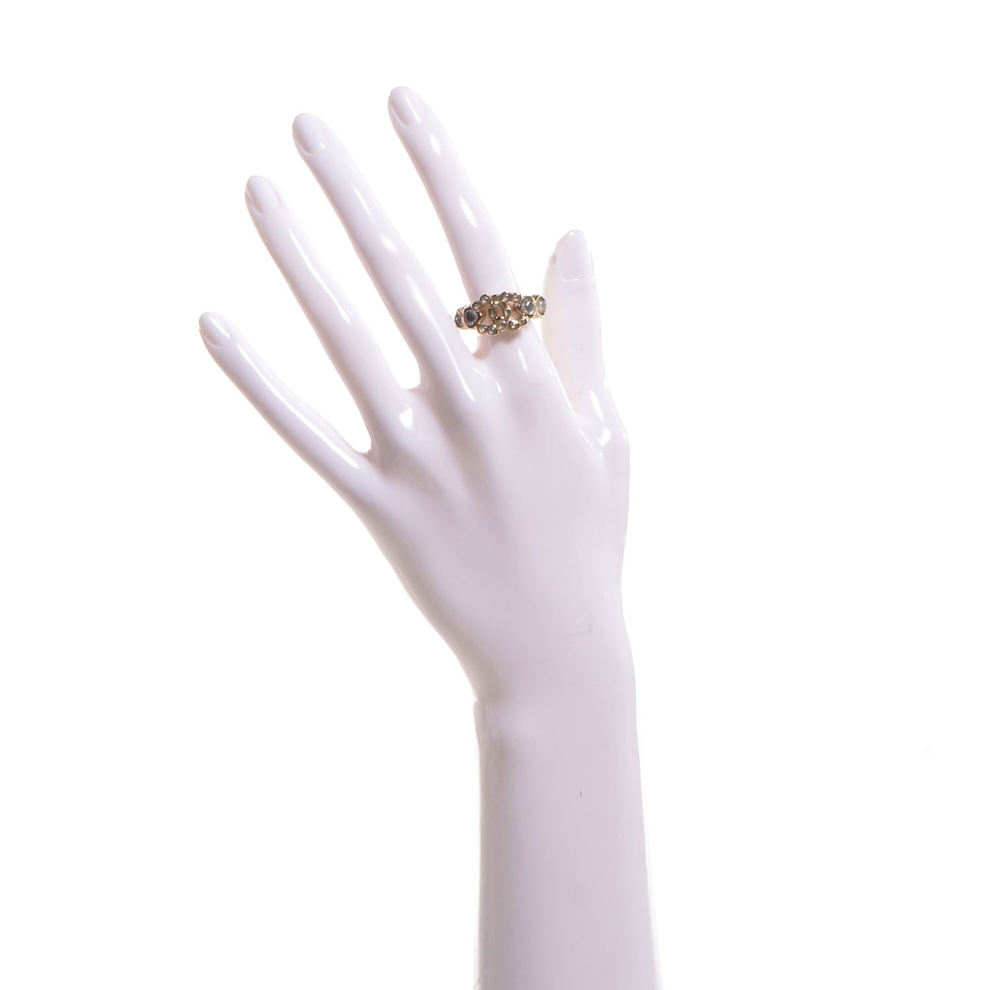 Poured Glass CC Ring 6 Gold