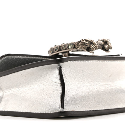 Gucci Metallic Calfskin Super Mini Dionysus Shoulder Bag Silver 8 of 12