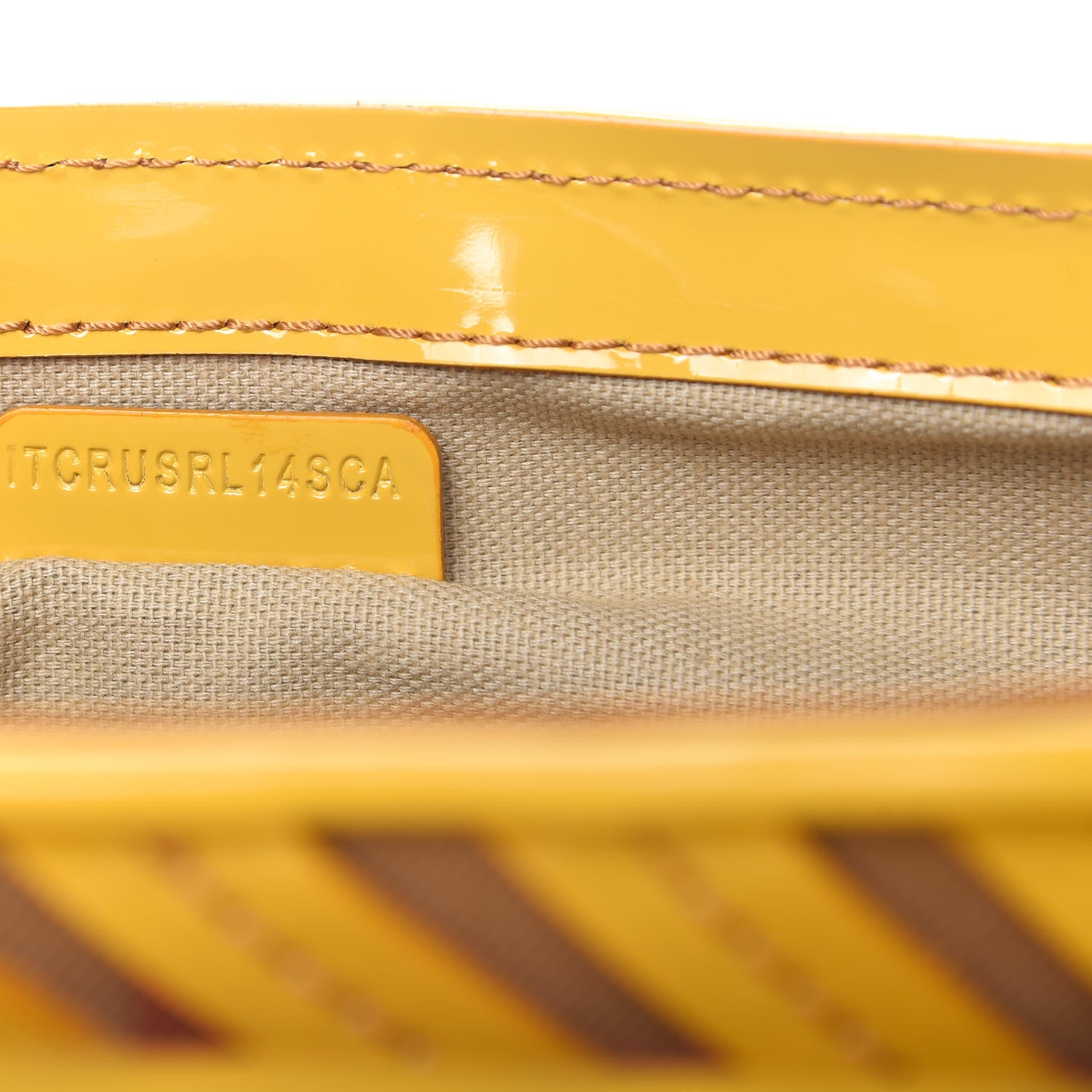 Burberry Patent Lilford Check Crossbody Bag Yellow 10 of 11
