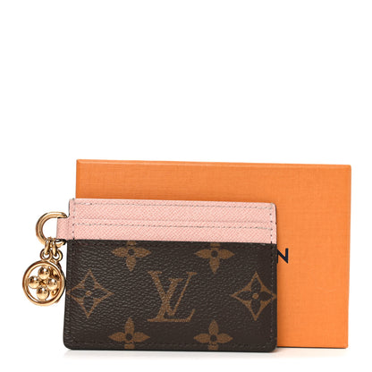 Louis Vuitton Monogram LV Charms Card Holder Rose Ballerine 7 of 7