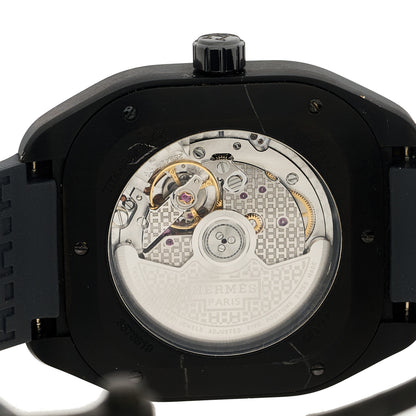 Hermes Graphene Nickel Rubber 39mm H08 Automatic Watch Noir 4 of 5