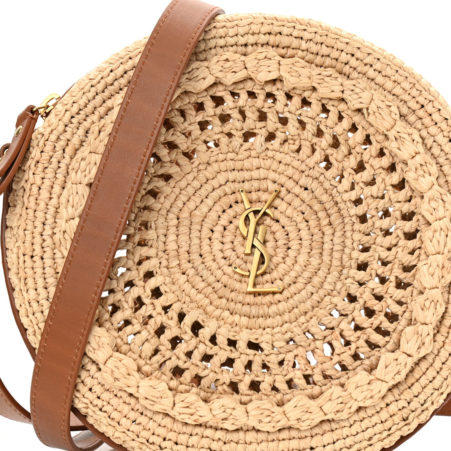 Raffia Sac Round Naturel