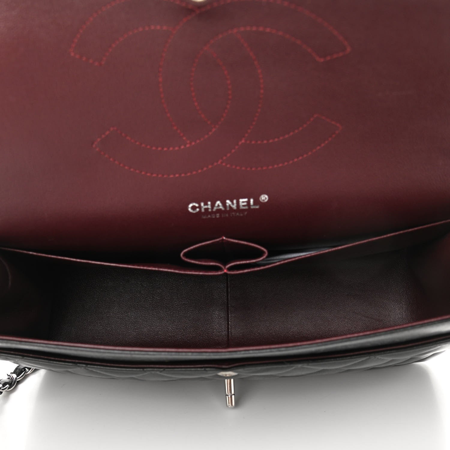 Chanel Lambskin Quilted Jumbo Double Flap Black 5 of 10