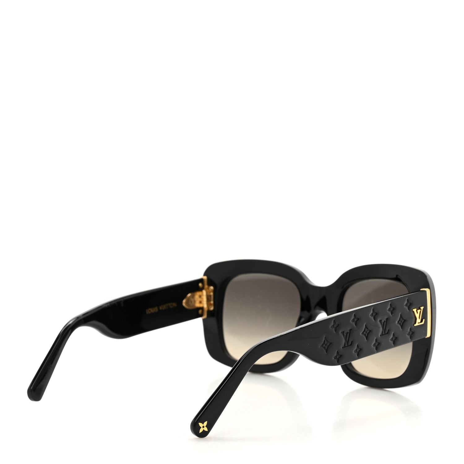 Louis Vuitton Acetate LV Empreinte Square Sunglasses Z1611W Black 4 of 6