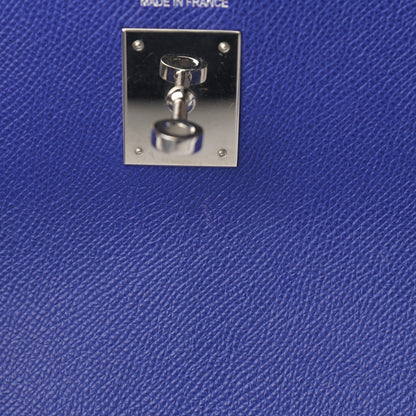 Hermes Epsom Candy Kelly Retourne 35 Bleu Electrique Mykonos 13 of 18