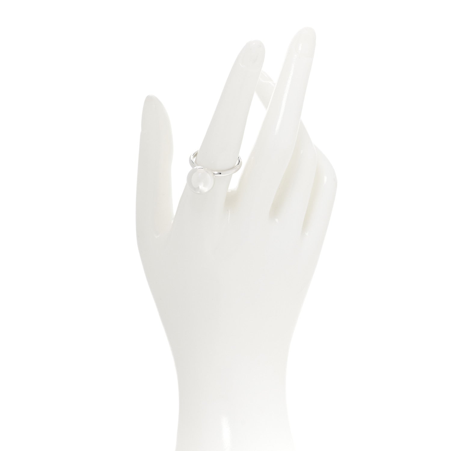 Tiffany Sterling Silver 12mm HardWear Ball Ring 57 8 2 of 6