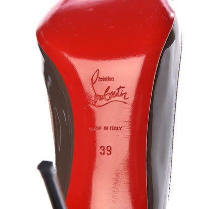 Christian Louboutin Patent PVC Suspenodo 85 Slingbacks 39 Lichen Black 6 of 8