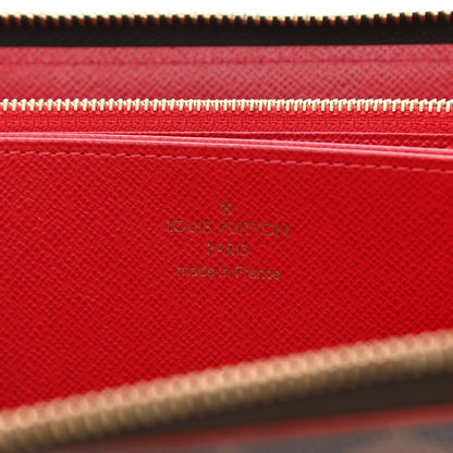 Louis Vuitton Damier Ebene Studded Zippy Wallet Cherry 6 of 9