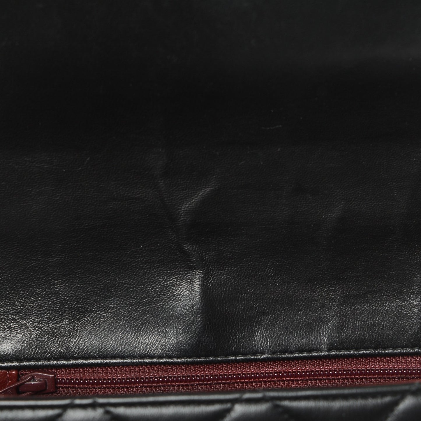 Lambskin Quilted CC Flap Shoulder Bag Black