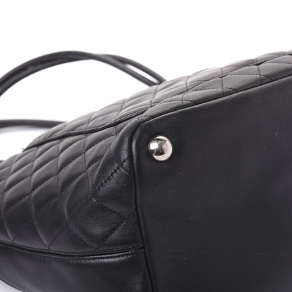 Chanel Calfskin Quilted Large Cambon Tote Black White 10 of 12