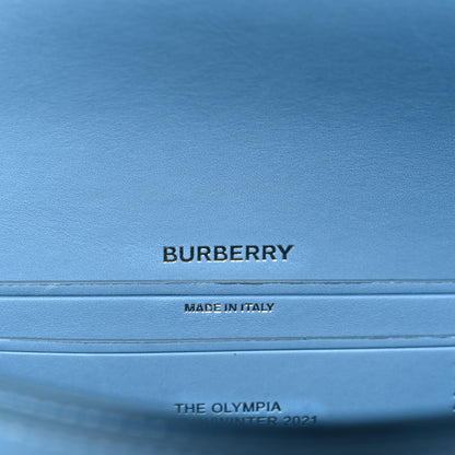 Burberry Calfskin Small Olympia Shoulder Bag Blue 5 of 8