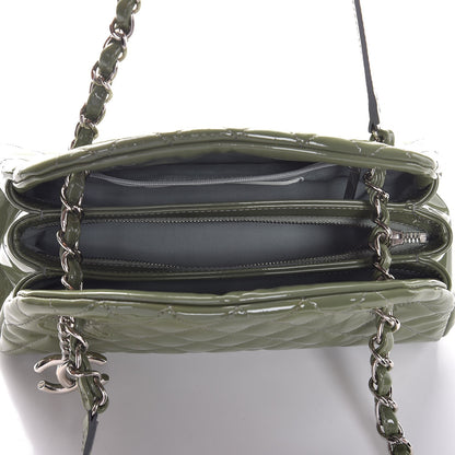 Chanel Patent Quilted Small Just Mademoiselle Green 5 of 7